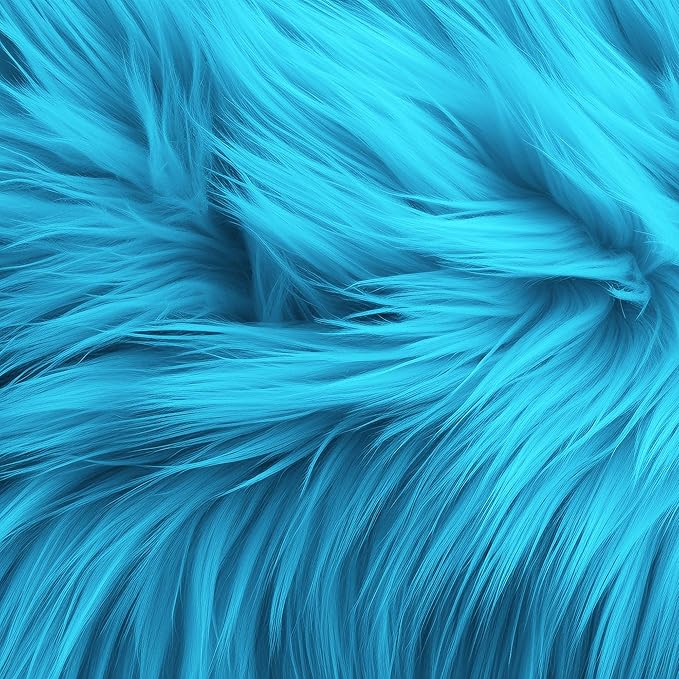 Luxurious Shaggy Faux Fur Tablecloth | Elegant Faux Fur for Dining Table by FabricLA - Prismatic Fiber Arts