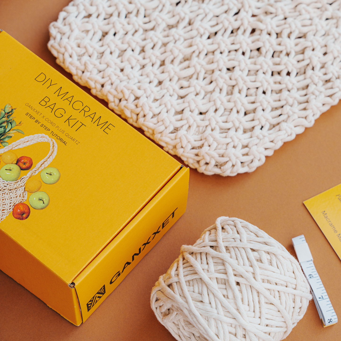 Macrame Market Bag DIY Kit by Ganxxet x Cord + Quartz - Prismatic Fiber Arts
