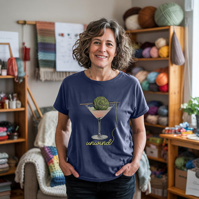 Unwind T-shirt - Prismatic Fiber Arts