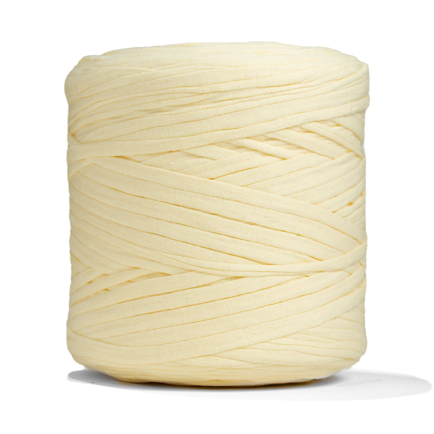 Recycled T-Shirt Fabric Yarn - Vanilla Color - Prismatic Fiber Arts