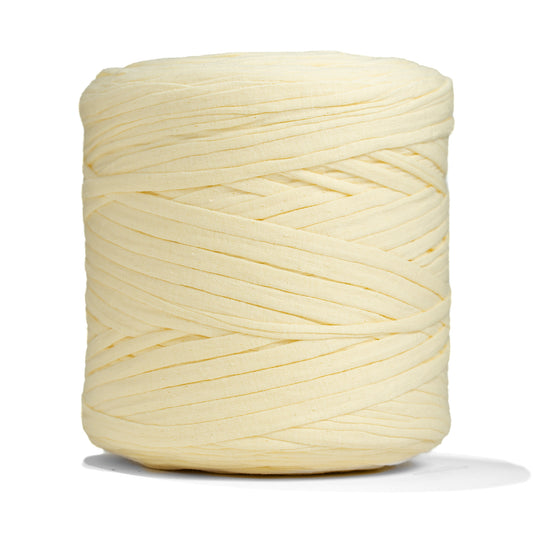 Recycled T-Shirt Fabric Yarn - Vanilla Color - Prismatic Fiber Arts