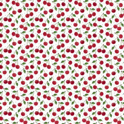 Very Cherry Scarlet Digital Cuddle Fabric per yard - Prismatic Fiber Arts
