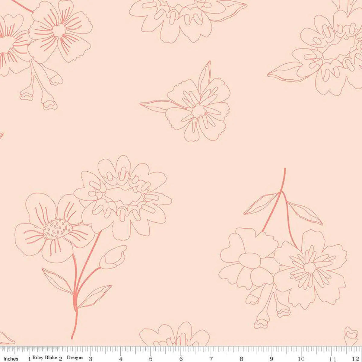 Pink Blush Springs in Town Wideback Fabric Per Yard - Prismatic Fiber Arts