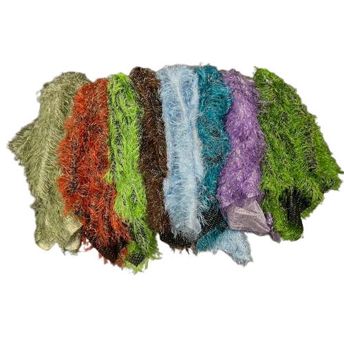 Metallic Faux Fur Tinsel Ostrich Feather Fabric - Prismatic Fiber Arts