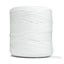 Recycled T-Shirt Fabric Yarn - White Color - Prismatic Fiber Arts