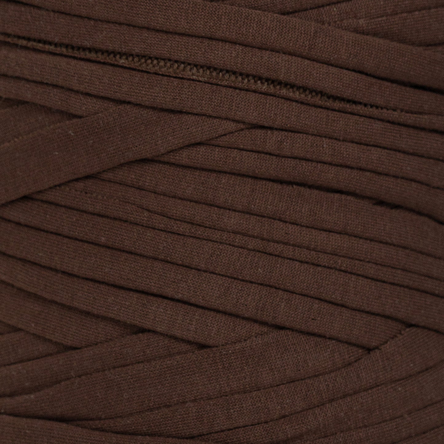Recycled T-Shirt Fabric Yarn - Wood Brown Color - Prismatic Fiber Arts