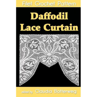 Daffodil Lace Curtain Filet Crochet Pattern: Complete Instructions and Chart