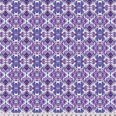 Wanderlust Damask Quilting Cuddle Blue Fabric per yard - Prismatic Fiber Arts