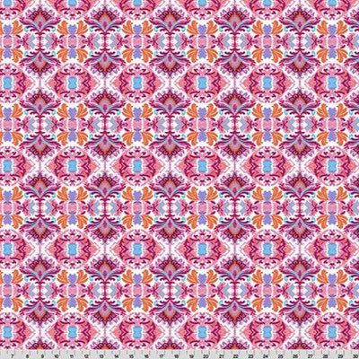 Wanderlust Damask Quilting Cuddle Pink Fabric per yard - Prismatic Fiber Arts