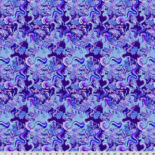 Wanderlust Paisley Quilting Cuddle Blue Fabric per yard - Prismatic Fiber Arts