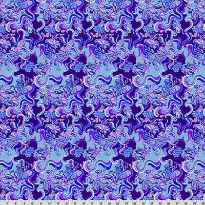 Wanderlust Paisley Quilting Cuddle Blue Fabric per yard - Prismatic Fiber Arts