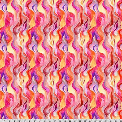 Wanderlust Rainbow Quilting Cuddle Pink Fabric per yard - Prismatic Fiber Arts