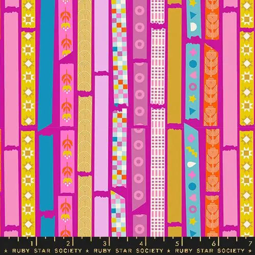Washi Plus Berry 43"/44" Fabric Per Yard - Prismatic Fiber Arts