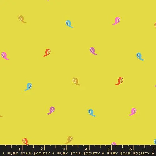 Washi Plus Citron 43"/44" Fabric Per Yard - Prismatic Fiber Arts