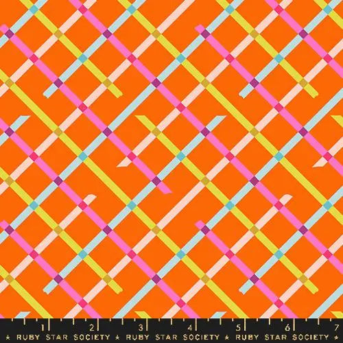 Washi Plus Goldfish Tape Grid 43"/44" Fabric Per Yard - Prismatic Fiber Arts