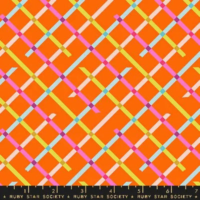 Washi Plus Goldfish Tape Grid 43"/44" Fabric Per Yard - Prismatic Fiber Arts