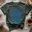 Watercolor knitting pattern T-shirt - Prismatic Fiber Arts