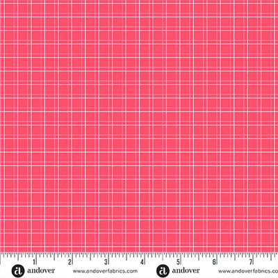 Watermelon Parallel Play Color Pop Playground Cotton 44"/45" Fabric Per Yard - Prismatic Fiber Arts