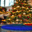 Premium Faux Fur Christmas Tree Skirt - 60 Inch | Luxurious Holiday Decorations - Prismatic Fiber Arts