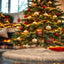Premium Faux Fur Christmas Tree Skirt - 60 Inch | Luxurious Holiday Decorations - Prismatic Fiber Arts
