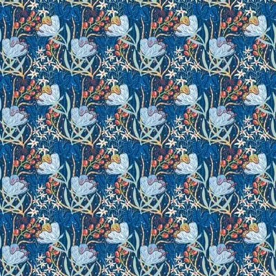 Whimsy Blue Floral 44"/45" Fabric Per Yard - Prismatic Fiber Arts