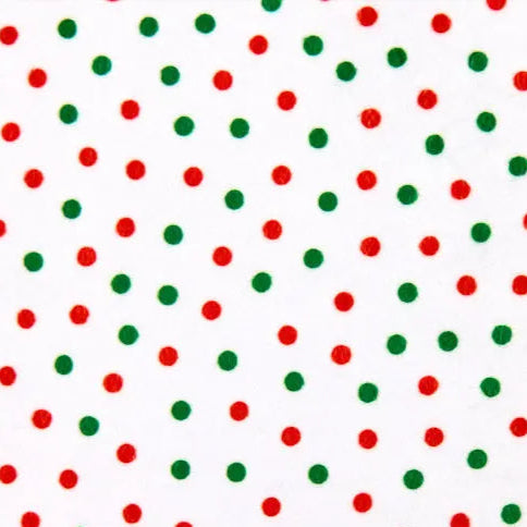 White Dot Digital Cuddle Christmas Fabric per yard - Prismatic Fiber Arts