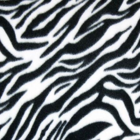 Zebra Print Fleece Fabric - Prismatic Fiber Arts