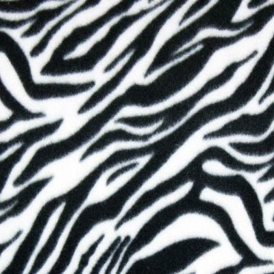 Zebra Print Fleece Fabric - Prismatic Fiber Arts
