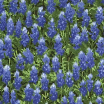 Wildflowers Basics Summer Bluebonnet Allover 44"/45" Fabric Per Yard - Prismatic Fiber Arts