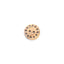 Wood Natural Holey Edge Round Button - Prismatic Fiber Arts