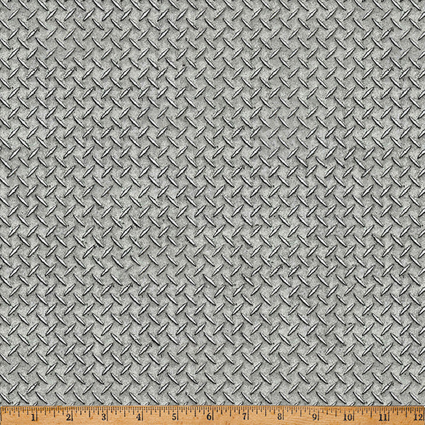 Gray Steel Hammer Down 43"/44" Fabric Per Yard - Prismatic Fiber Arts