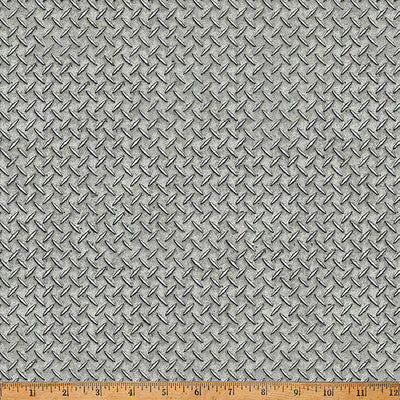Gray Steel Hammer Down 43"/44" Fabric Per Yard - Prismatic Fiber Arts
