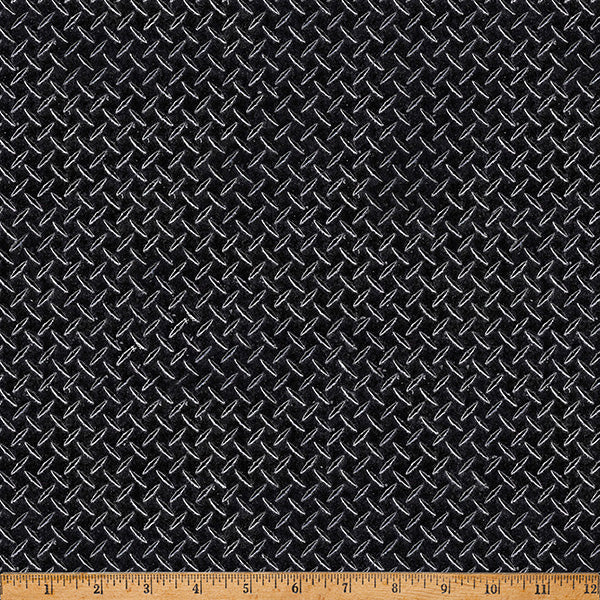 Black Steel Hammer Down 43"/44" Fabric Per Yard - Prismatic Fiber Arts