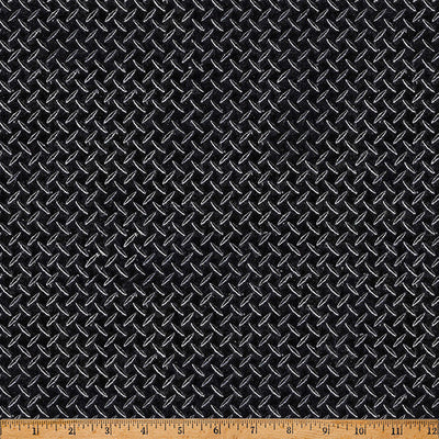 Black Steel Hammer Down 43"/44" Fabric Per Yard - Prismatic Fiber Arts