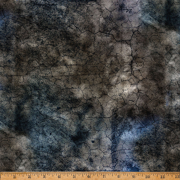 Black Charcoal Concrete Hammer Down 43"/44" Fabric Per Yard - Prismatic Fiber Arts