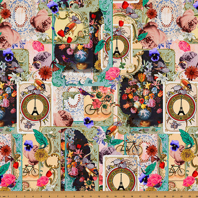 Multicolor Paris Luck 43"/44" Fabric Per Yard - Prismatic Fiber Arts
