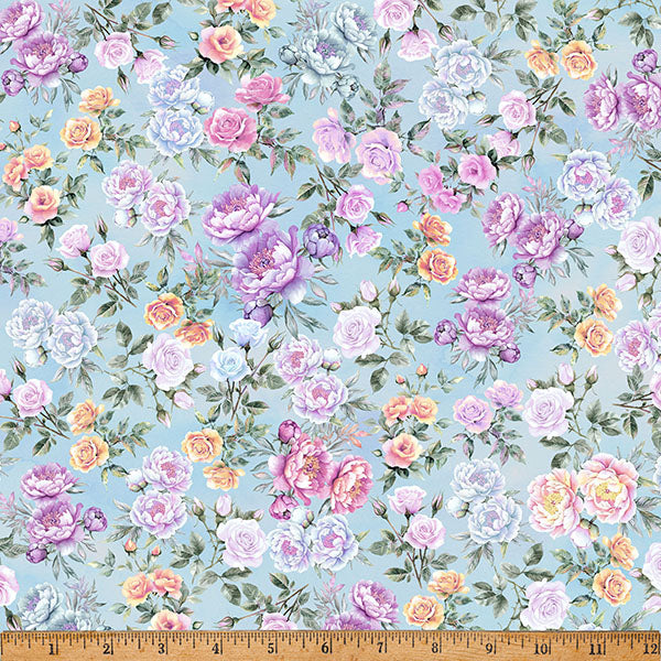 Hyacinth Floral Soiree 43"/44" Fabric Per Yard - Prismatic Fiber Arts