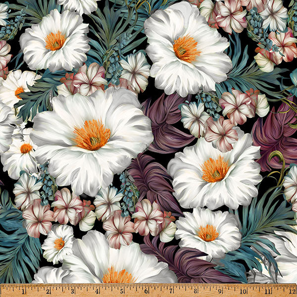 White Island Bouquet 43"/44" Fabric Per Yard - Prismatic Fiber Arts