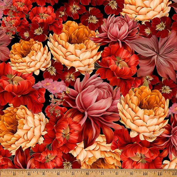 Autumn Spice Island Bouquet 43"/44" Fabric Per Yard - Prismatic Fiber Arts