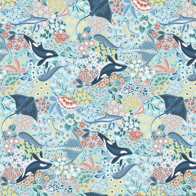 Vitamin Sea Pool Cotton Wideback Fabric Per Yard - Prismatic Fiber Arts