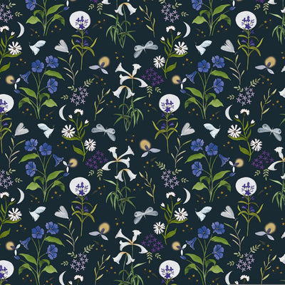 Midnight Fireflies Cotton Wideback Fabric Per Yard - Prismatic Fiber Arts
