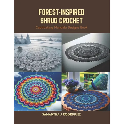 Forest-Inspired Shrug Crochet: Captivating Mandala Designs Book