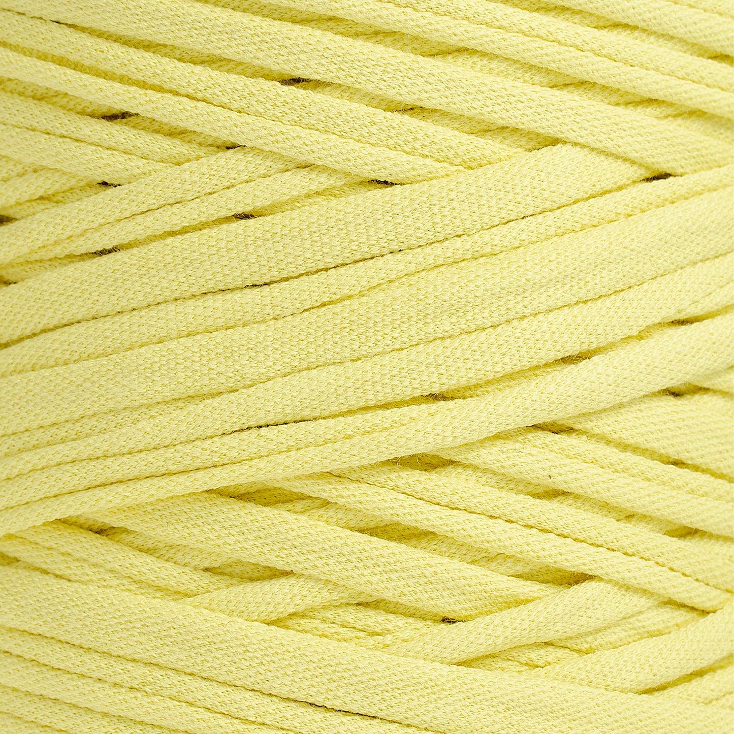Recycled T-Shirt Fabric Yarn - Yellow Color - Prismatic Fiber Arts