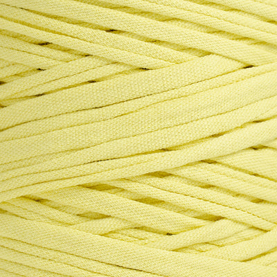 Recycled T-Shirt Fabric Yarn - Yellow Color - Prismatic Fiber Arts