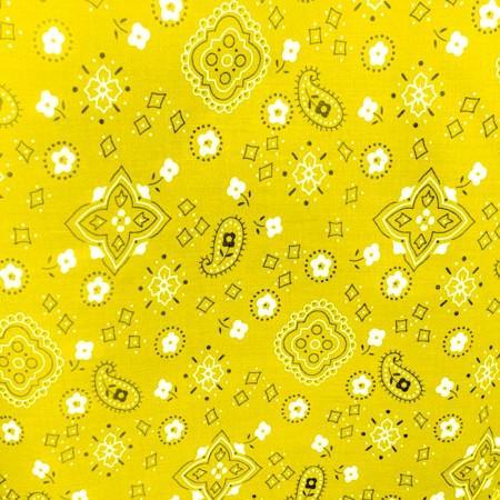 Bandana Print Poly Cotton Fabric - Prismatic Fiber Arts