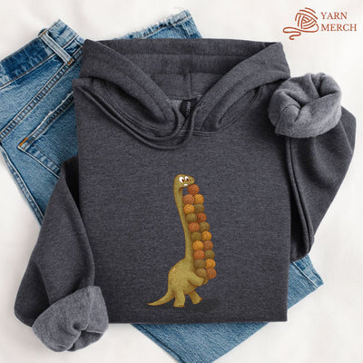 Yarnosaurus Rex Hoodie - Prismatic Fiber Arts