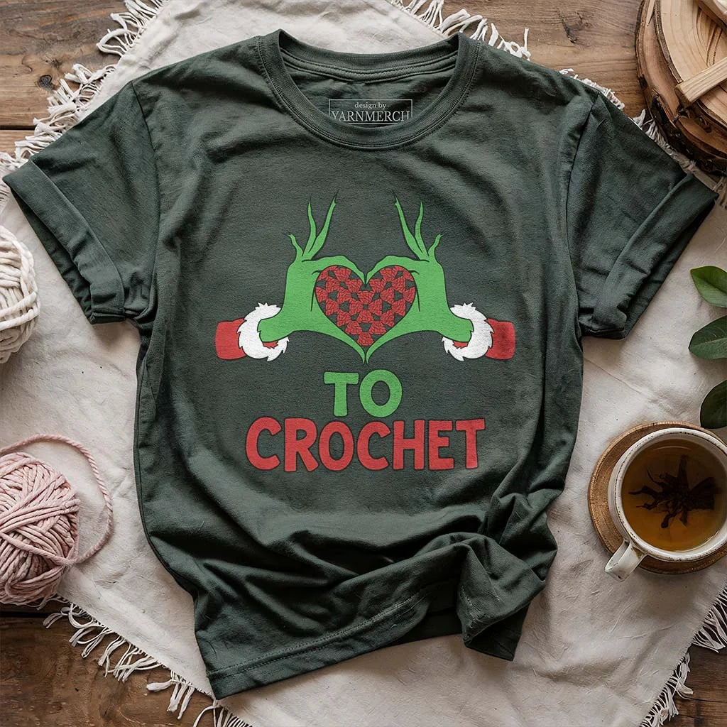 Yarnville Heart T-shirt - Prismatic Fiber Arts