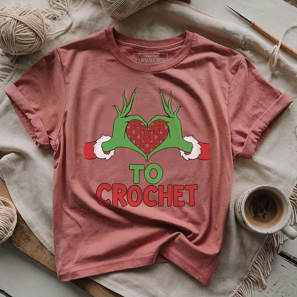 Yarnville Heart T-shirt - Prismatic Fiber Arts