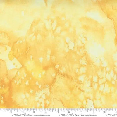 Yellow Buttercup Flow Basic Watercolor Painting 44"/45" Fabric Per Yard - Prismatic Fiber Arts