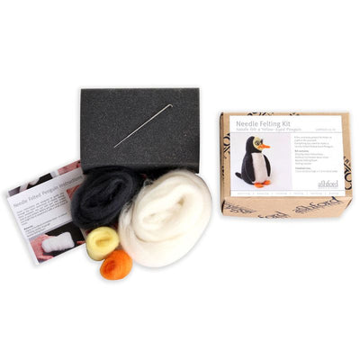 Ashford Needle Felting Kit - Yellow-Eyed Penguin - Prismatic Fiber Arts